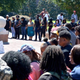 University of Southern Mississippi students gathered on campus Oct. 3, 2016, to show support for two women who said they were attacked for not standing for the national anthem during USM’s football game against Rice University on Oct. 1, 2016.
Cam Bonelli/Student Printz